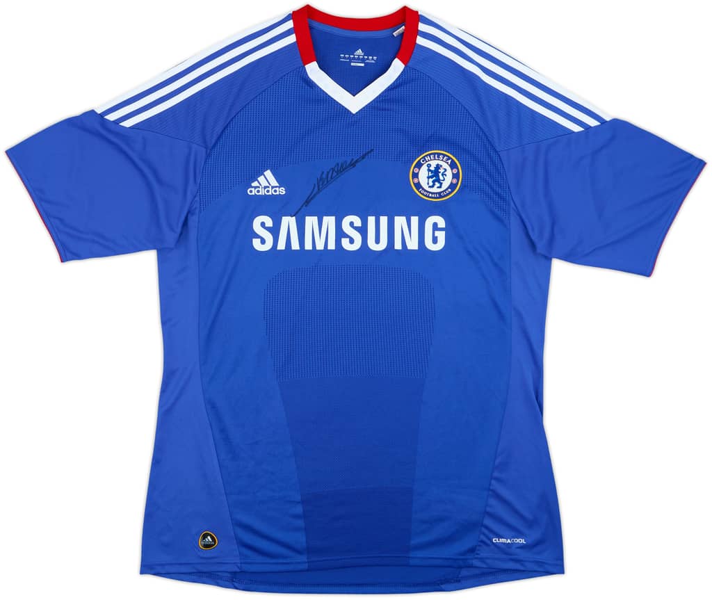 2010-11 Chelsea Signed Home Shirt - 9/10 - (L)