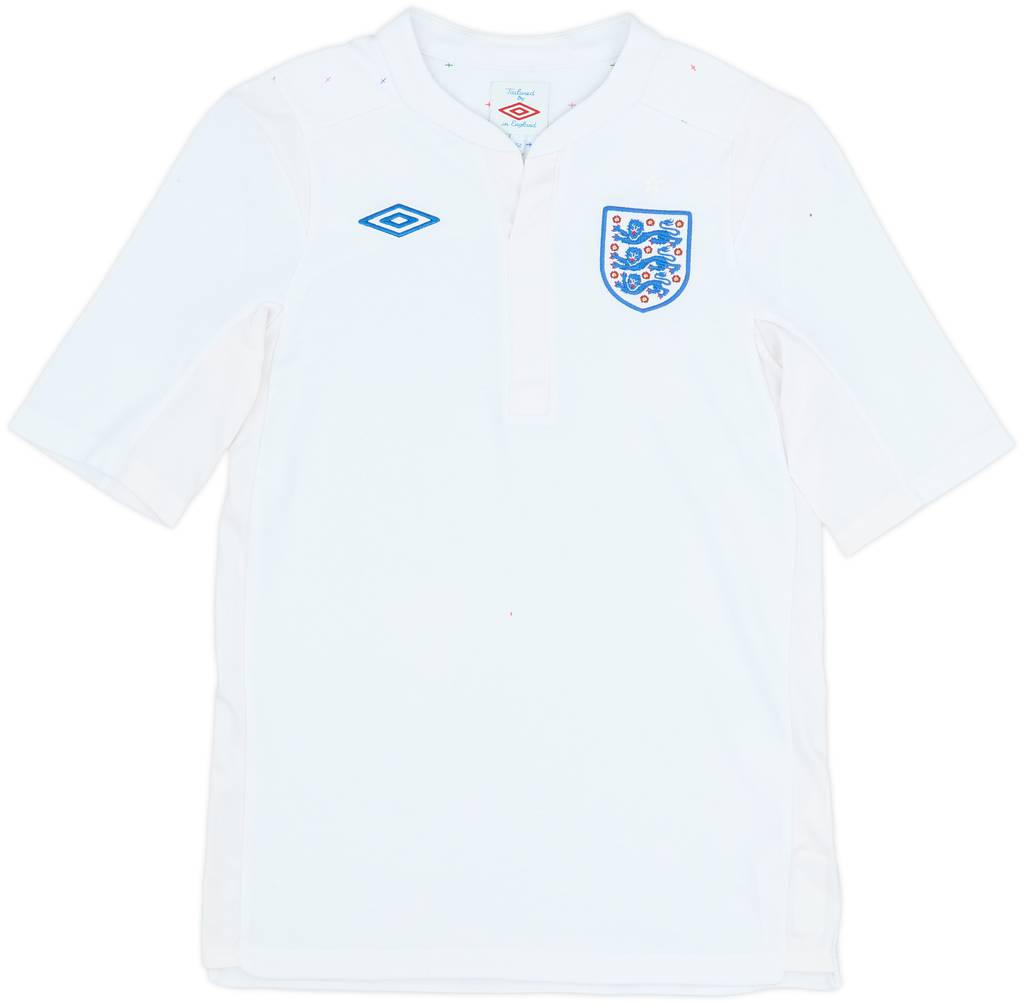 2010-11 England Home Shirt - 7/10 - (L.Boys)