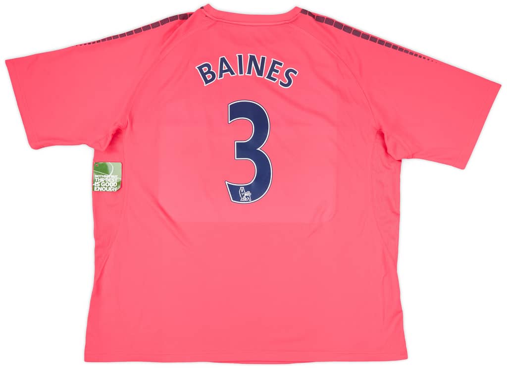 2010-11 Everton Away Shirt Baines #3 (XXL)