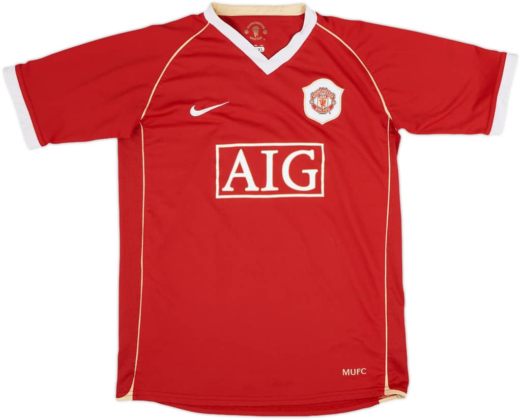 2006-07 Manchester United Home Shirt Rooney #8 - 5/10 - (XL.Boys)