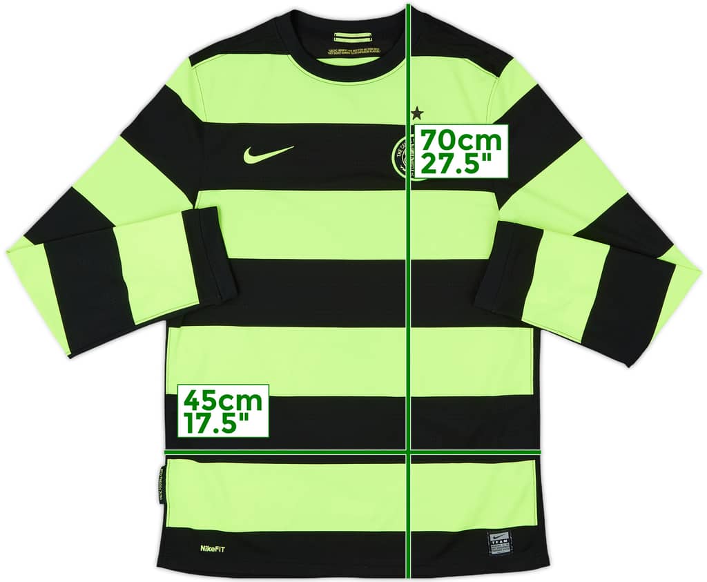 2009-11 Celtic Away L/S Shirt - 9/10 - (XL.Boys)