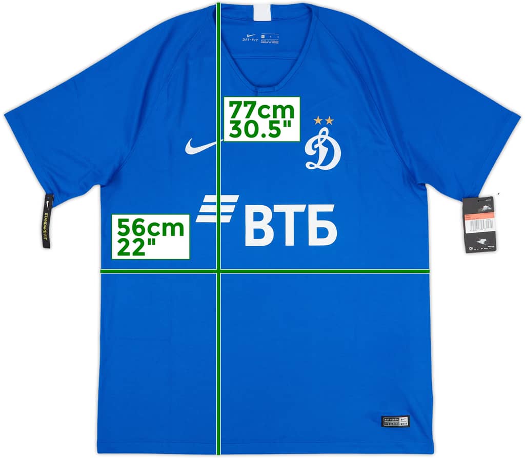 2018-19 Dynamo Moscow Home Shirt (L)