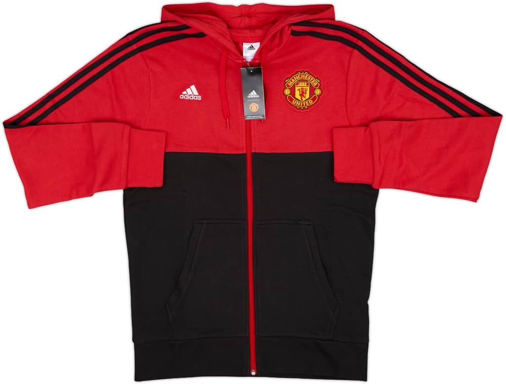 2017-18 Manchester United adidas Hooded Sweat Top (M)
