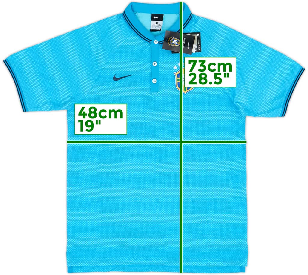 2014-15 Brazil Nike Polo Shirt (M)