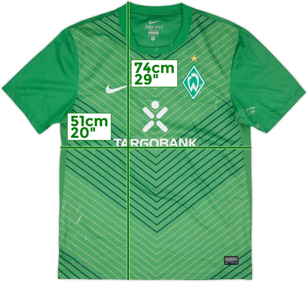 2011-12 Werder Bremen Home Shirt - 4/10 - (M)