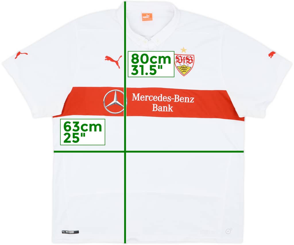 2014-15 Stuttgart Home Shirt - 8/10 - (XXL)