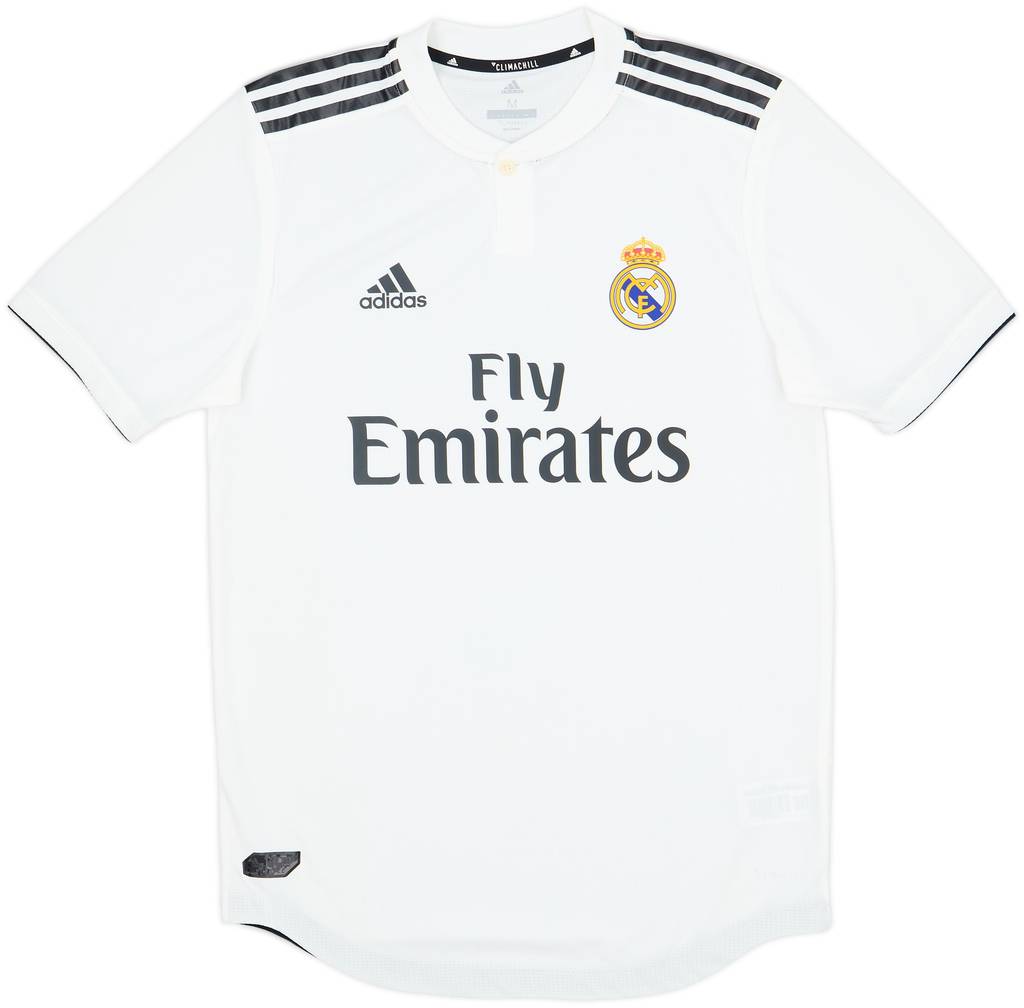 2018-19 Real Madrid Authentic Home Shirt - 9/10 - (M)
