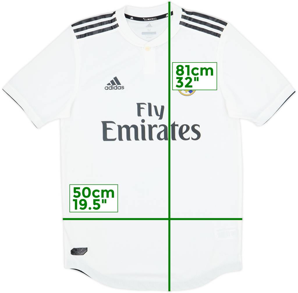2018-19 Real Madrid Authentic Home Shirt - 9/10 - (M)
