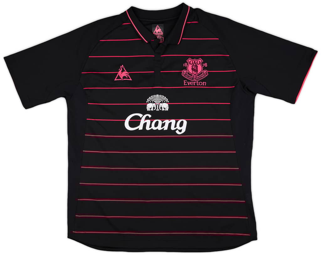 2009-10 Everton Away Shirt Baines #3 - 8/10 - (XL)