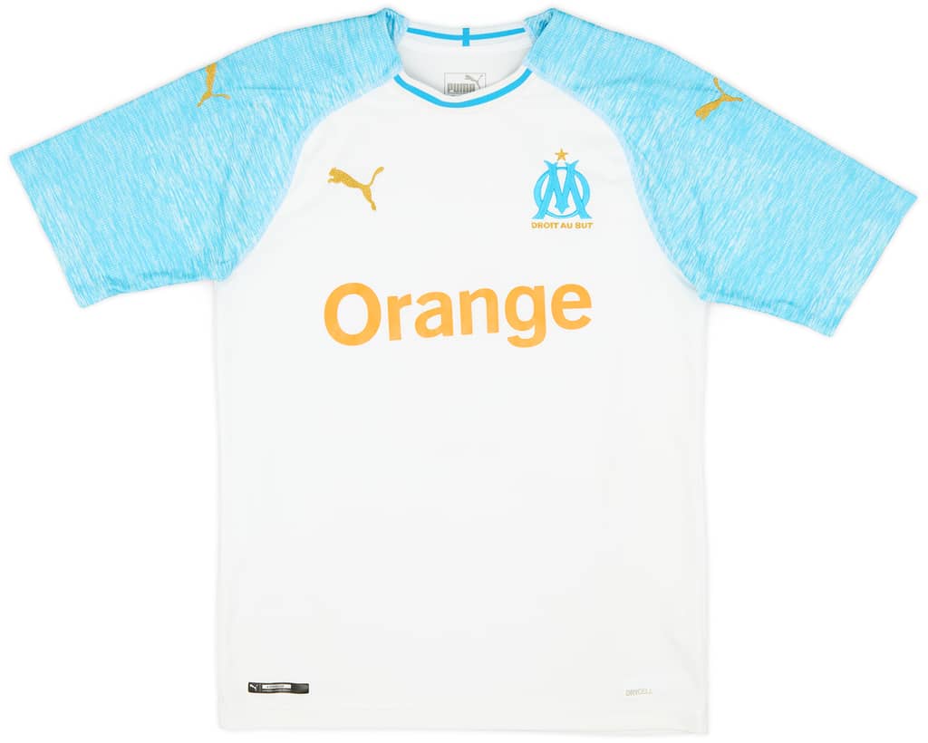 2018-19 Olympique Marseille Home Shirt L.Ocampos #5 - 6/10 - (S)