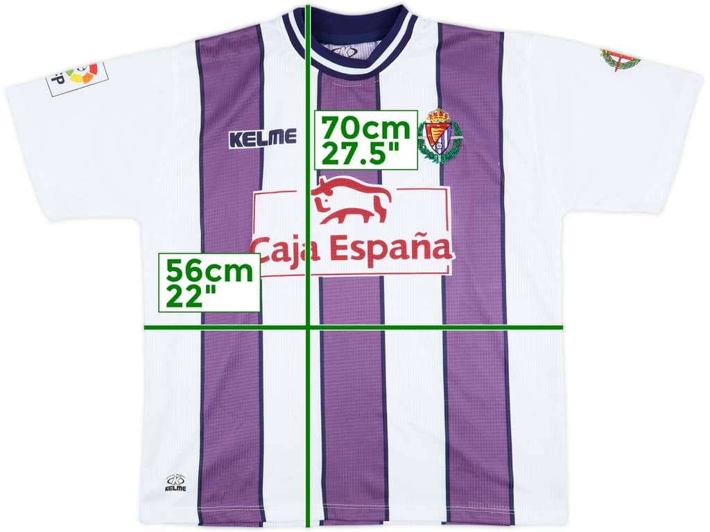 1999-00 Real Valladolid Home Shirt - 9/10 - (M)