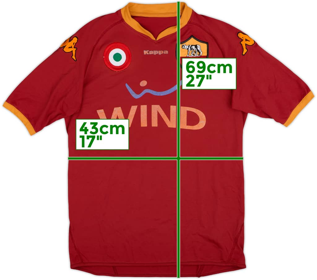 2007-08 Roma Home Shirt - 4/10 - (M)