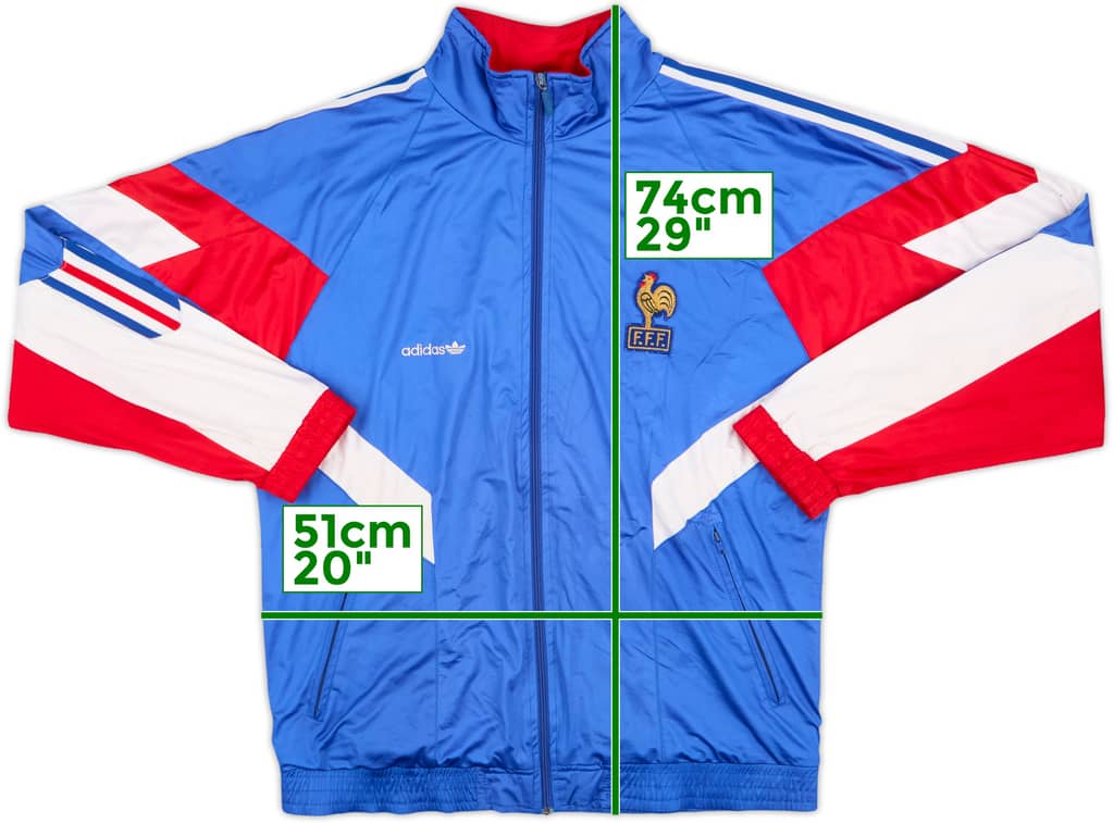 1990-92 France adidas Track Jacket - 7/10 - (M)