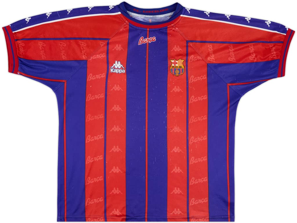 1997-98 Barcelona Home Shirt - 5/10 - (XL)