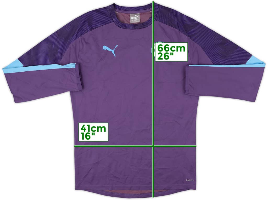 2019-20 Manchester City Puma Windbreaker Training Top - 9/10 - (S)