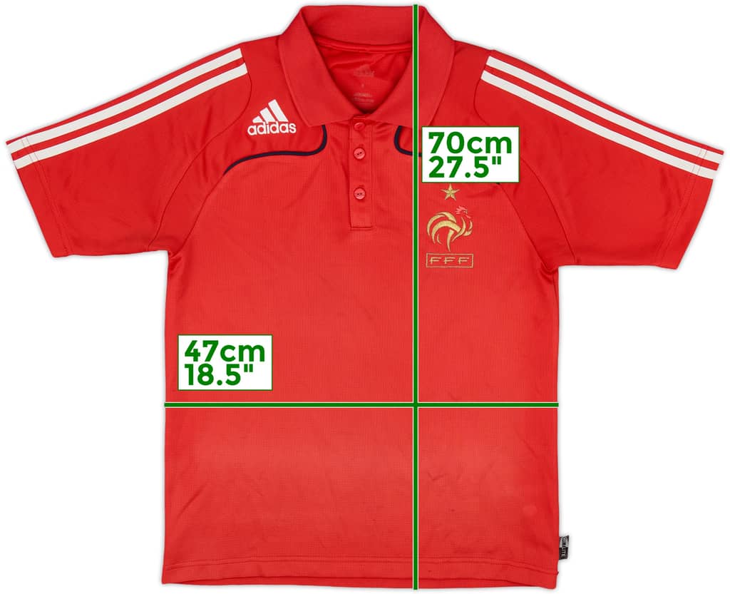 2007-08 France adidas Polo Shirt - 7/10 - (S)