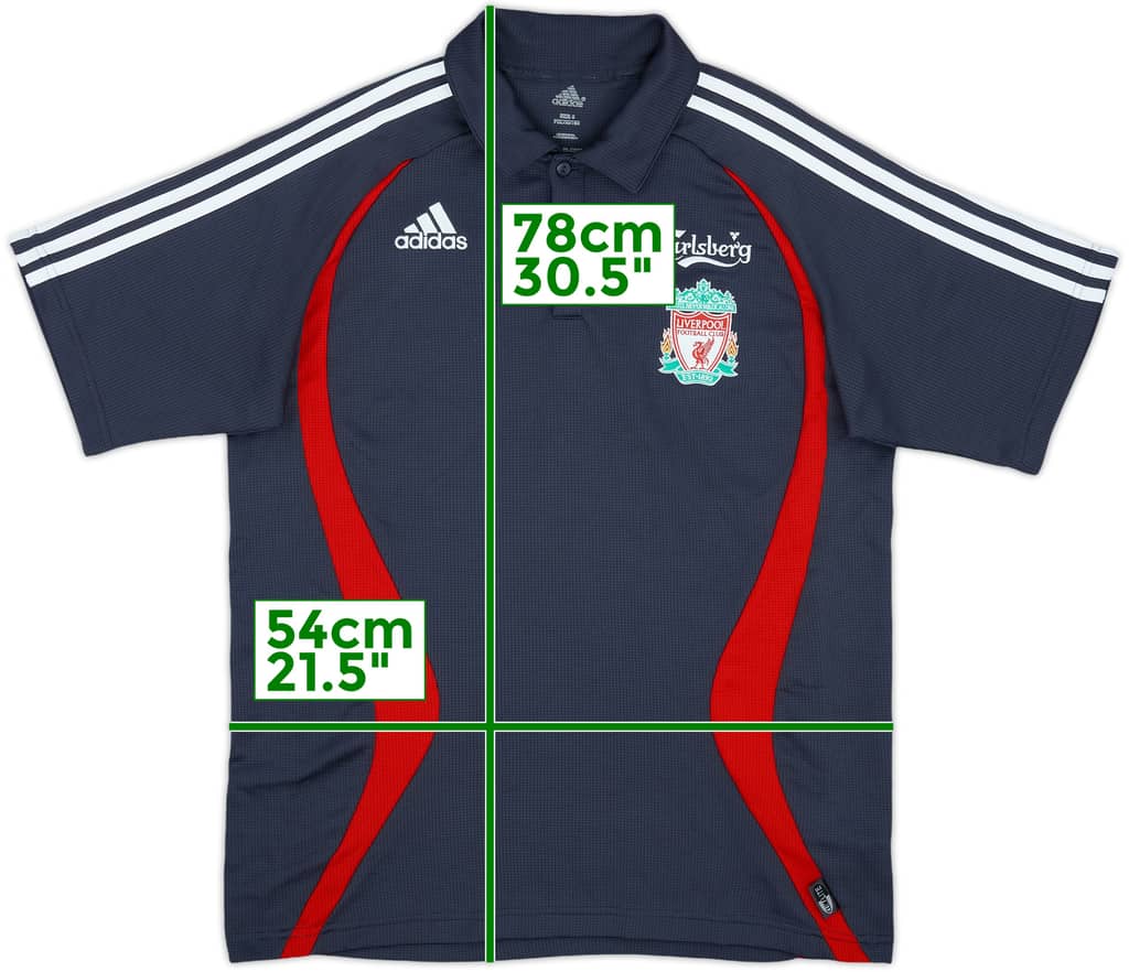 2006-07 Liverpool adidas Polo Shirt - 8/10 - (L)