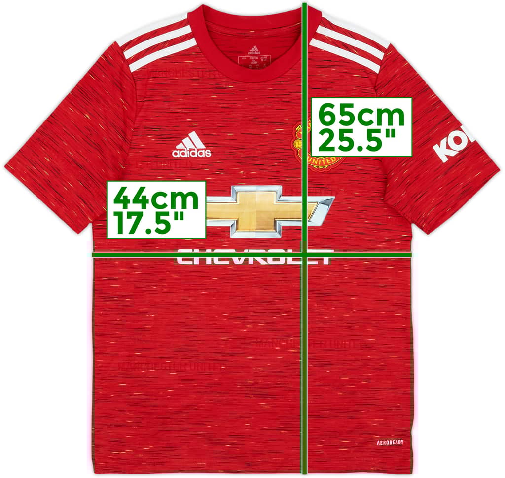 2020-21 Manchester United Home Shirt - 8/10 - (L.Boys)