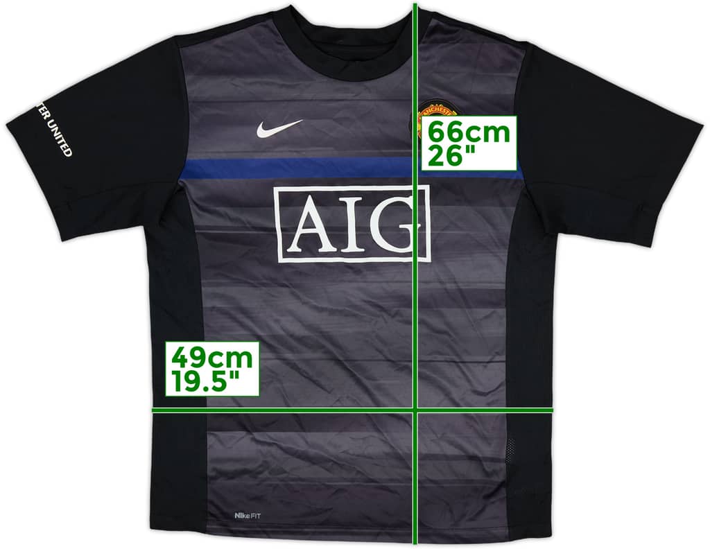 2009-10 Manchester United Nike Training Shirt - 8/10 - (XL.Boys)