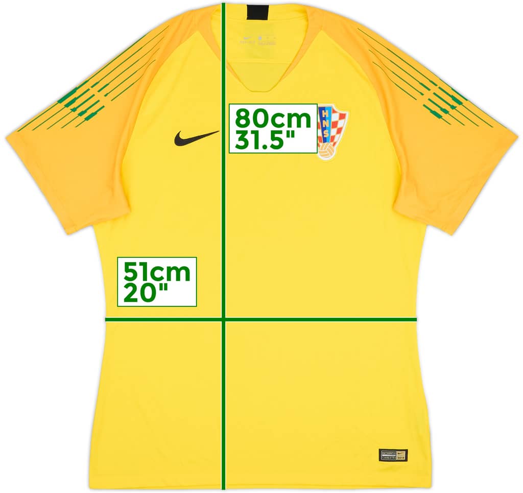 2018-20 Croatia Authentic GK S/S Shirt - 9/10 - (XL)