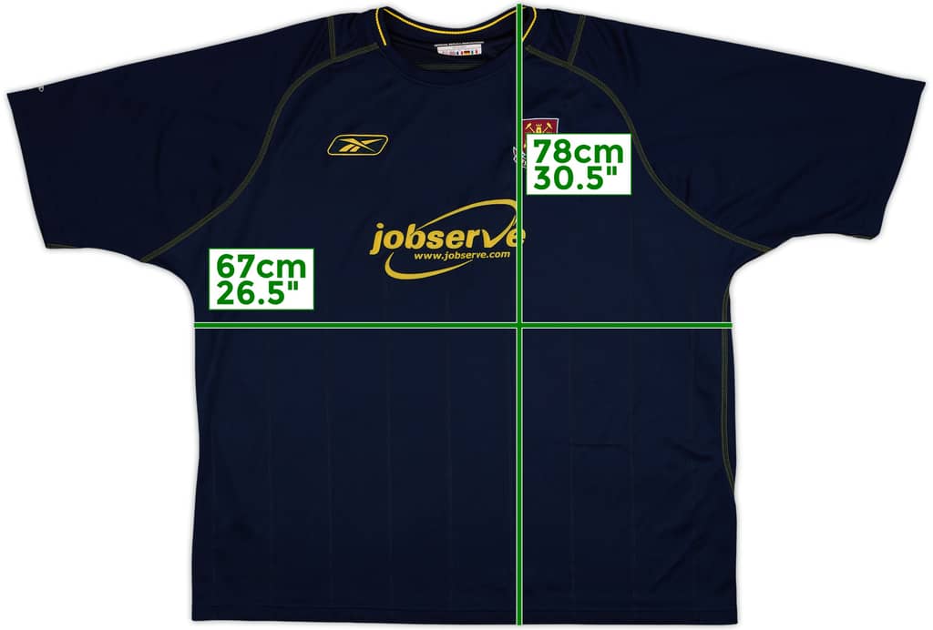 2003-04 West Ham Away Shirt - 8/10 - (XXL)