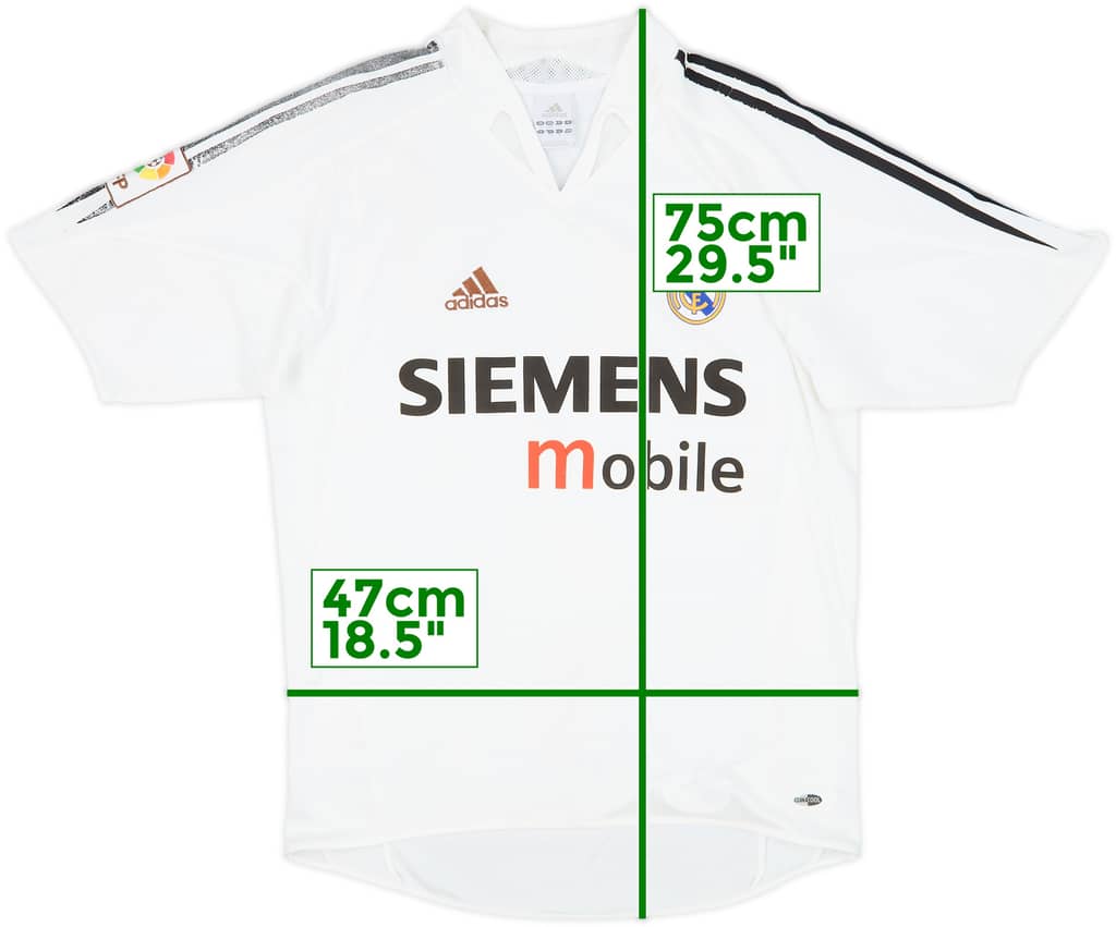 2004-05 Real Madrid Home Shirt - 5/10 - (S)