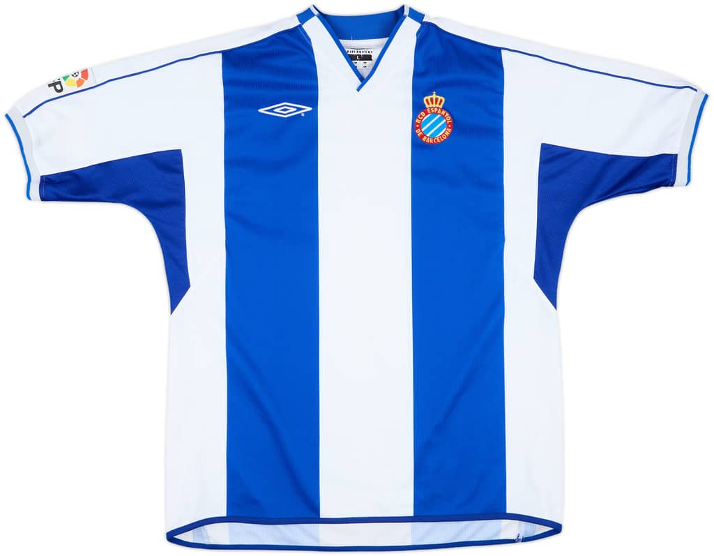 2002-03 Espanyol Home Shirt - 8/10 - (L)