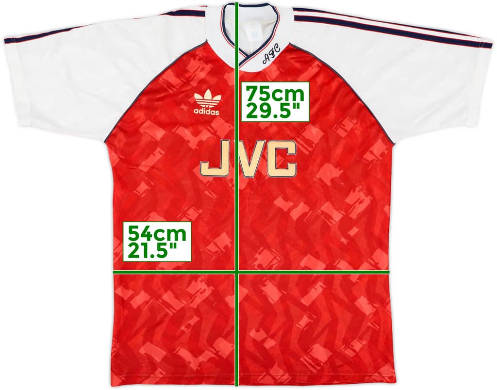 1990-92 Arsenal Home Shirt - 6/10 - (L)