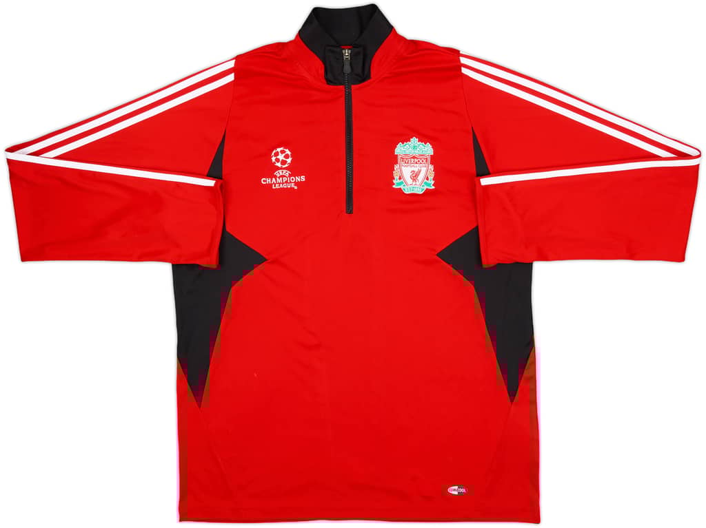 2007-08 Liverpool adidas CL 1/4 Zip Drill Top - 9/10 - (L)