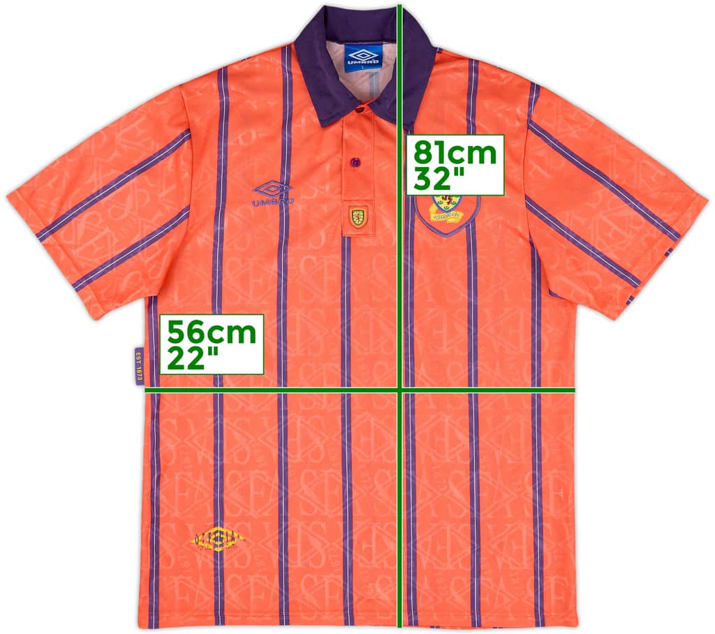 1993-95 Scotland Away Shirt - 6/10 - (L)