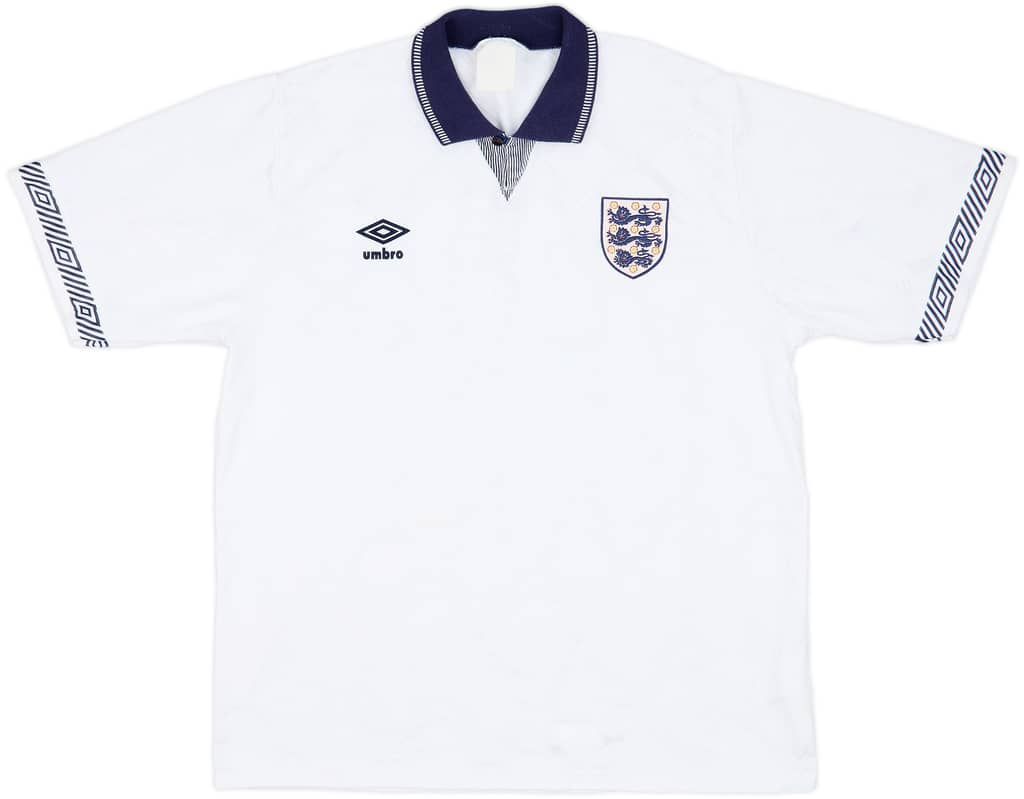 1990-92 England Home Shirt - 5/10 - (L)