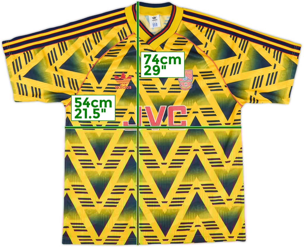 1991-93 Arsenal Away Shirt - 9/10 - (M/L)