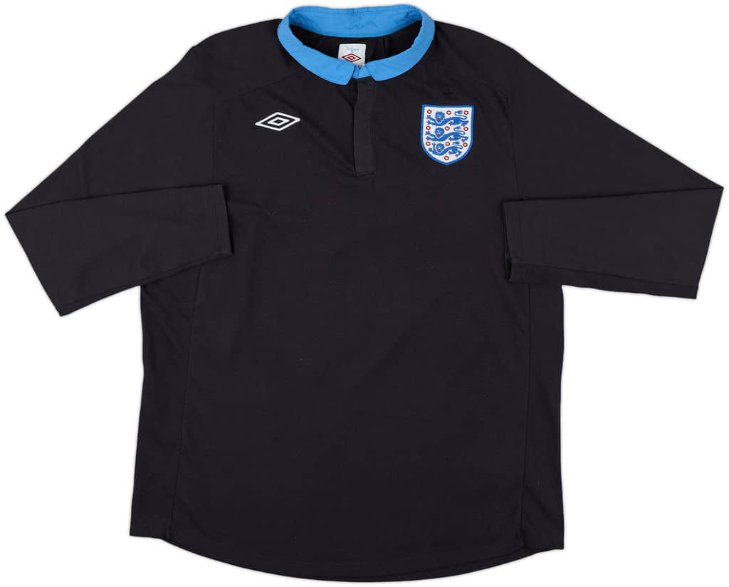 2011-12 England Away L/S Shirt - 8/10 - (XL)
