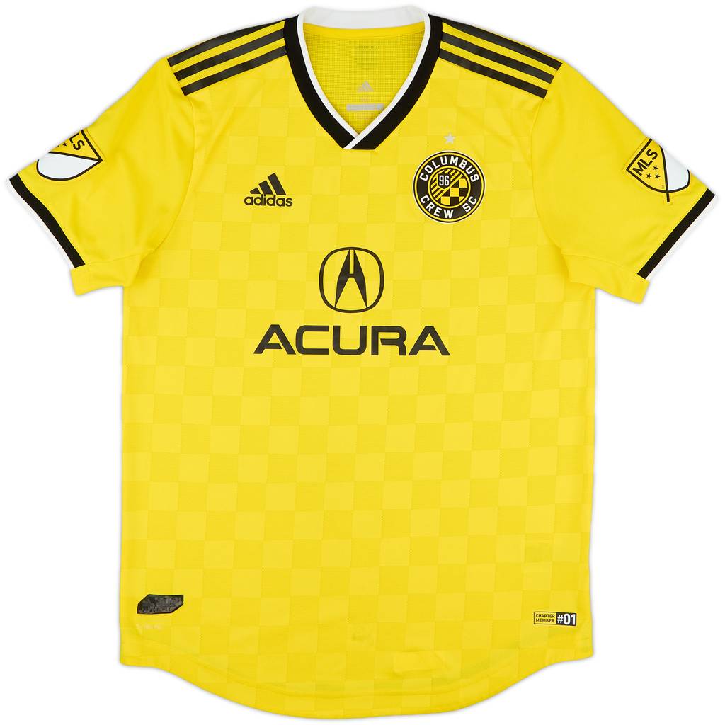 2019 Columbus Crew Authentic Home Shirt - 8/10 - (M)