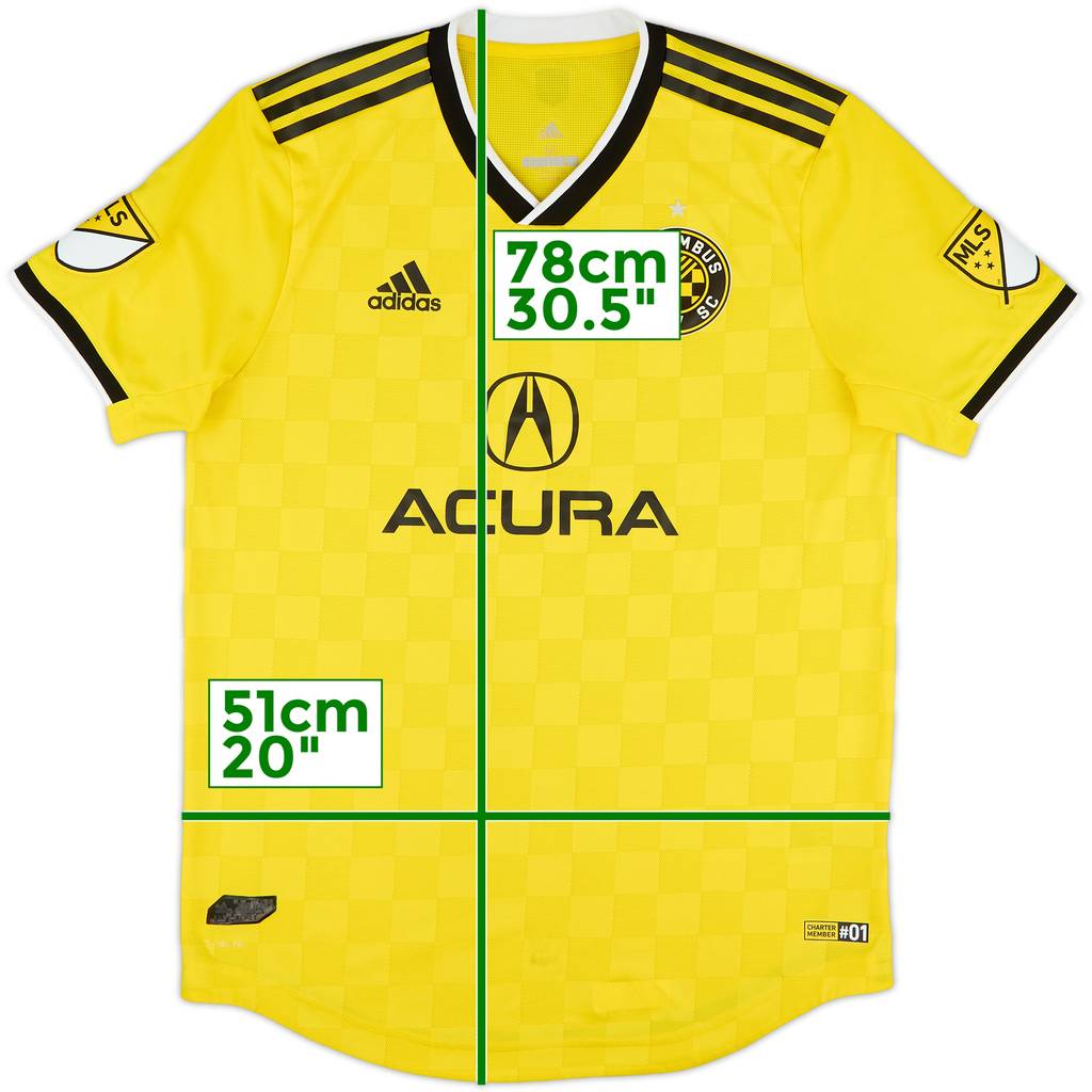 2019 Columbus Crew Authentic Home Shirt - 8/10 - (M)