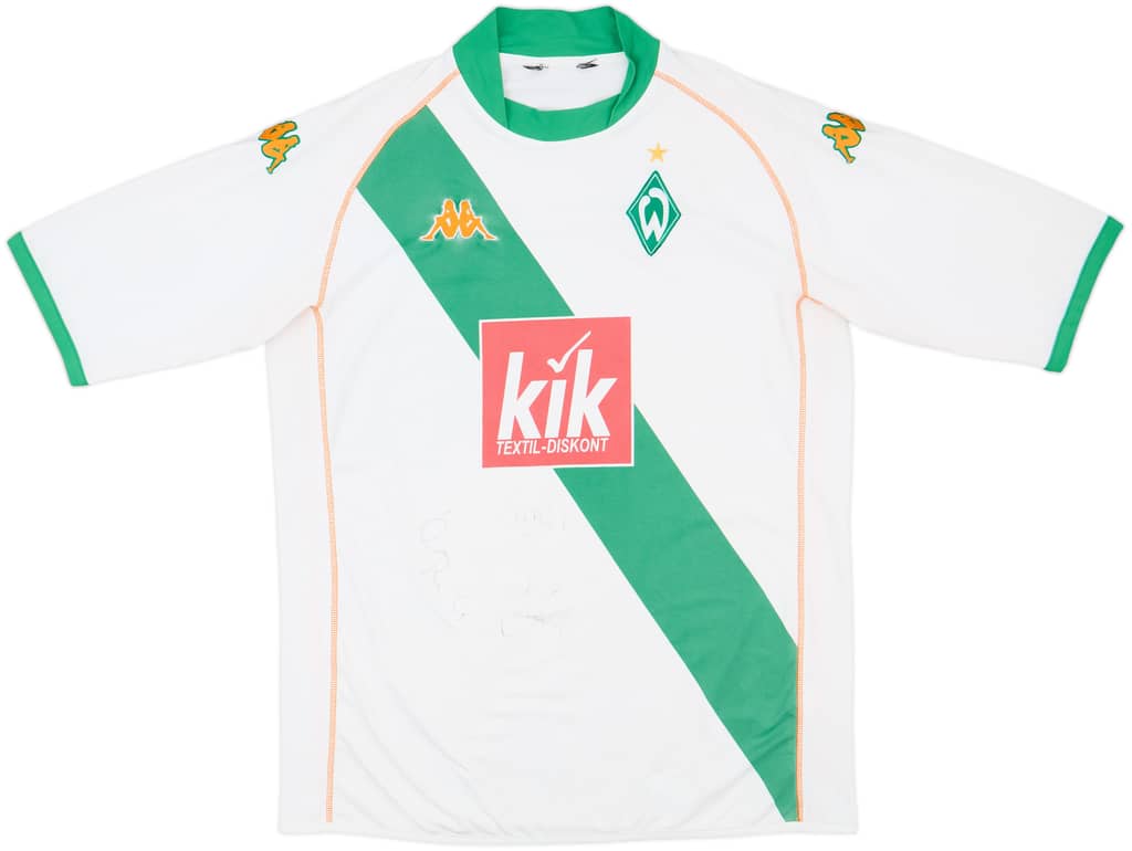 2004-05 Werder Bremen Signed Away Shirt - 8/10 - (L)