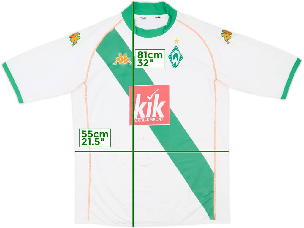 2004-05 Werder Bremen Signed Away Shirt - 8/10 - (L)
