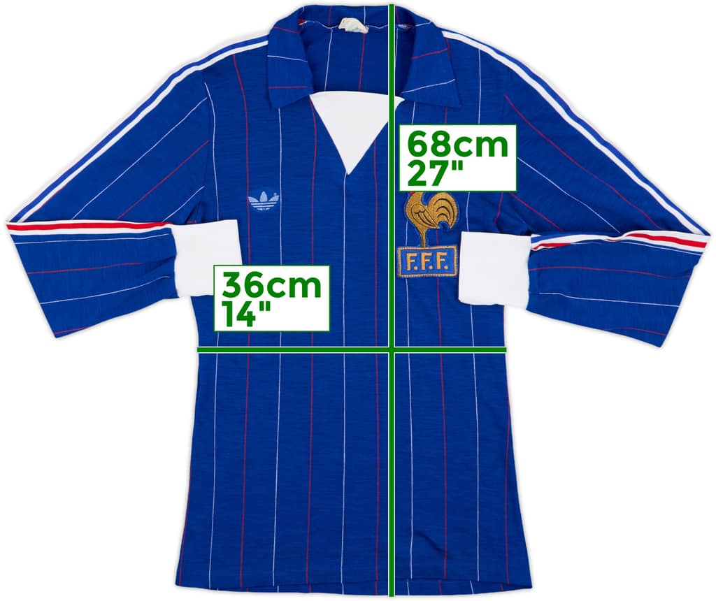 1980-82 France Home L/S Shirt - 8/10 - (S)