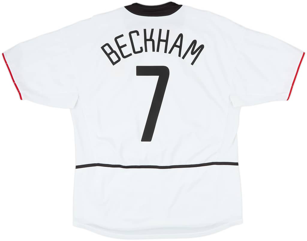 2002-03 Manchester United Away Shirt Beckham #7 - 5/10 - (XXL)