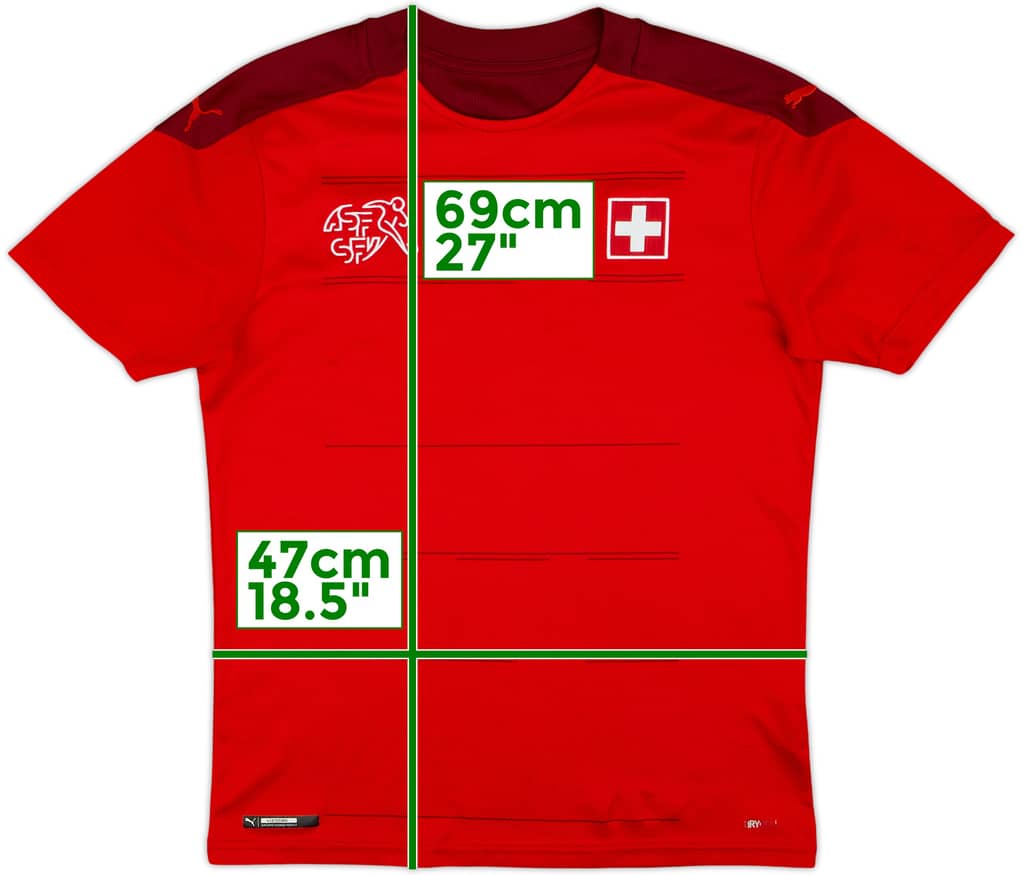2020-21 Switzerland Home Shirt - 8/10 - (S)