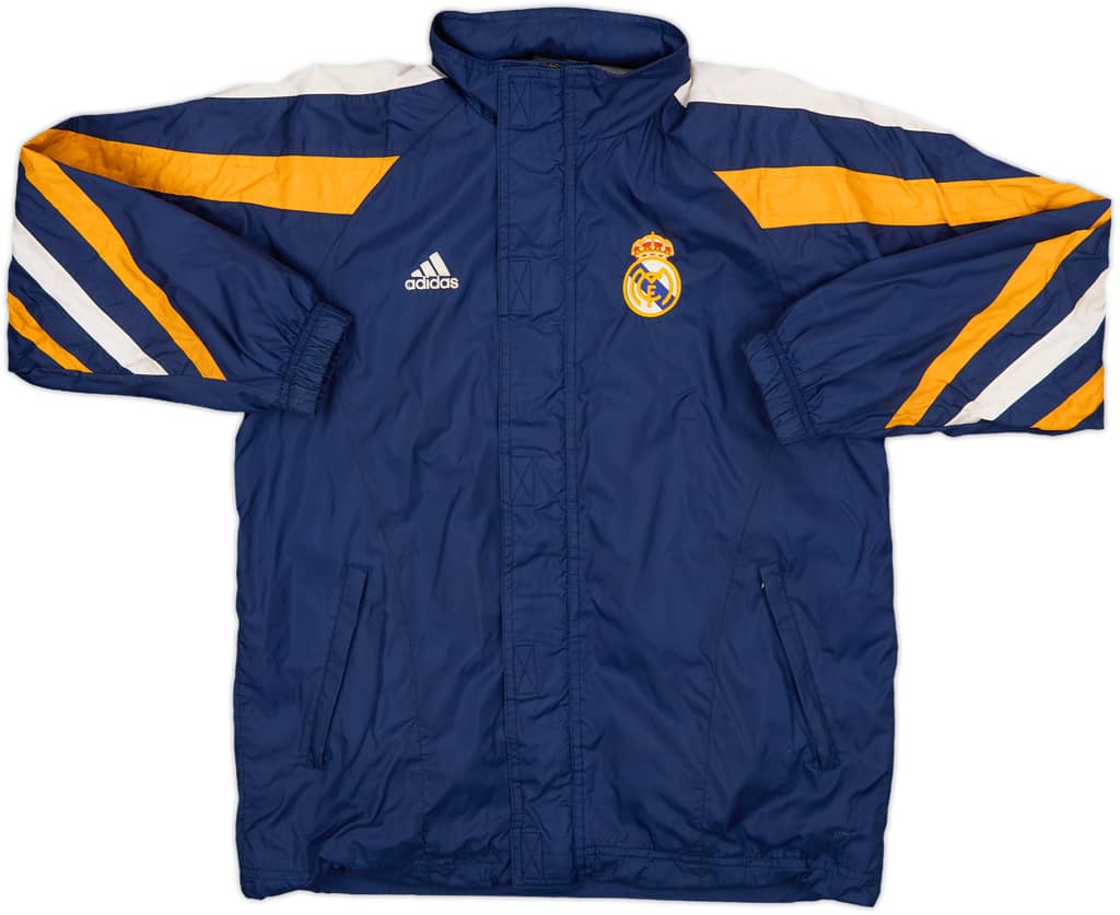 1998-99 Real Madrid adidas Hooded Rain Jacket - 6/10 - (XL.Boys)