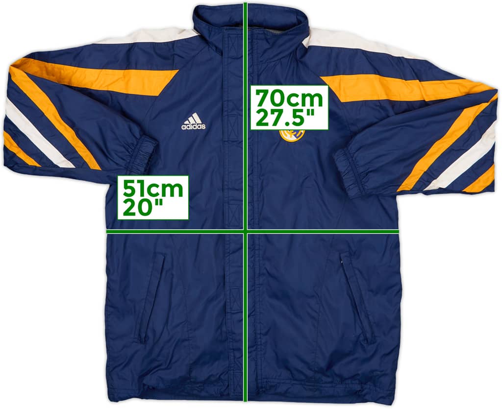 1998-99 Real Madrid adidas Hooded Rain Jacket - 6/10 - (XL.Boys)