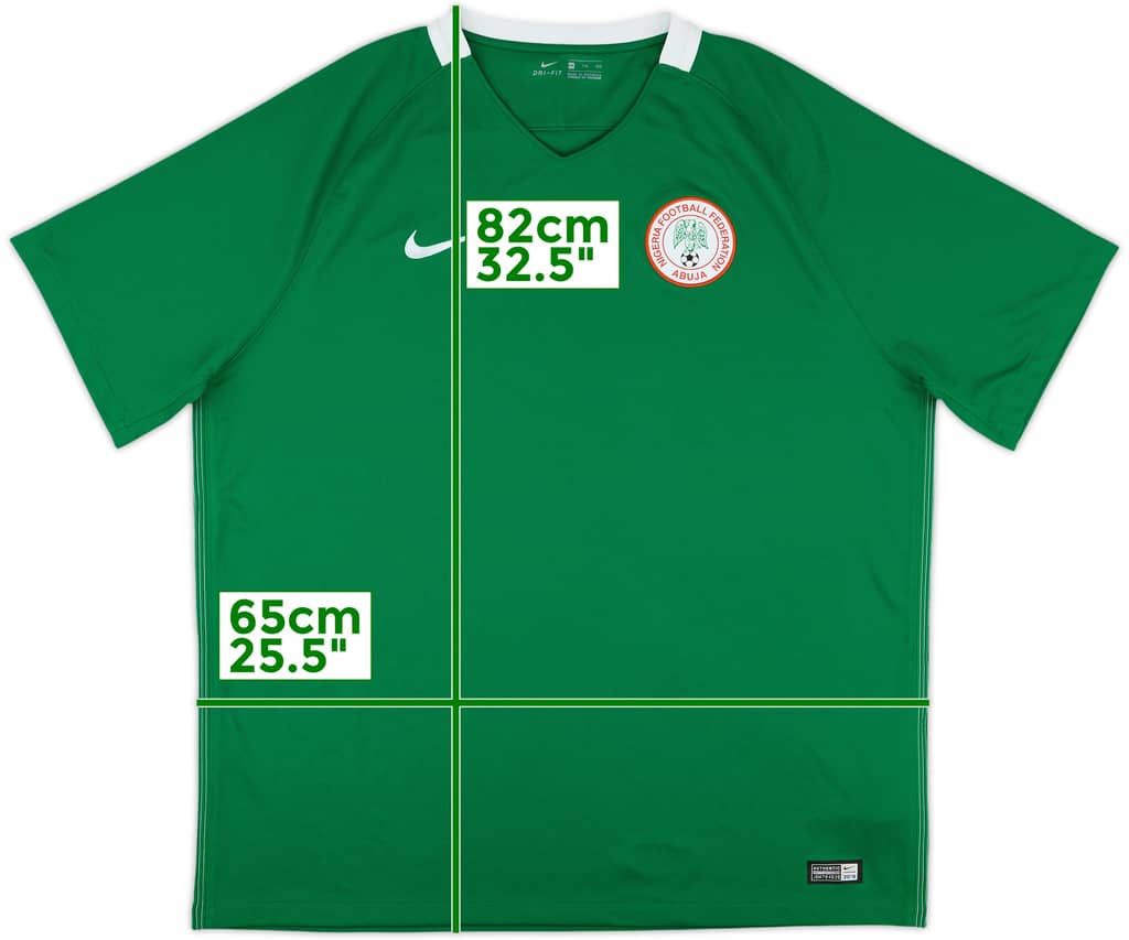 2016-17 Nigeria Home Shirt - 9/10 - (XXL)