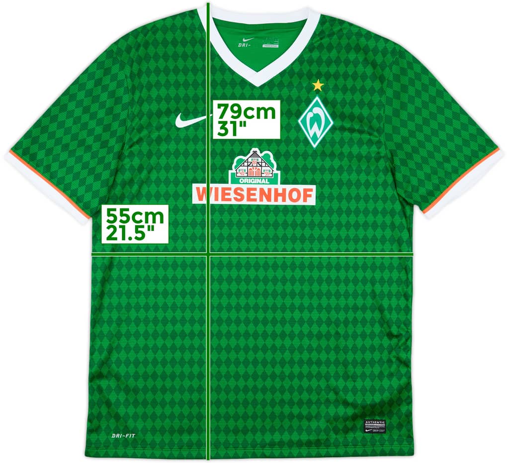 2013-14 Werder Bremen Home Shirt - 8/10 - (L)