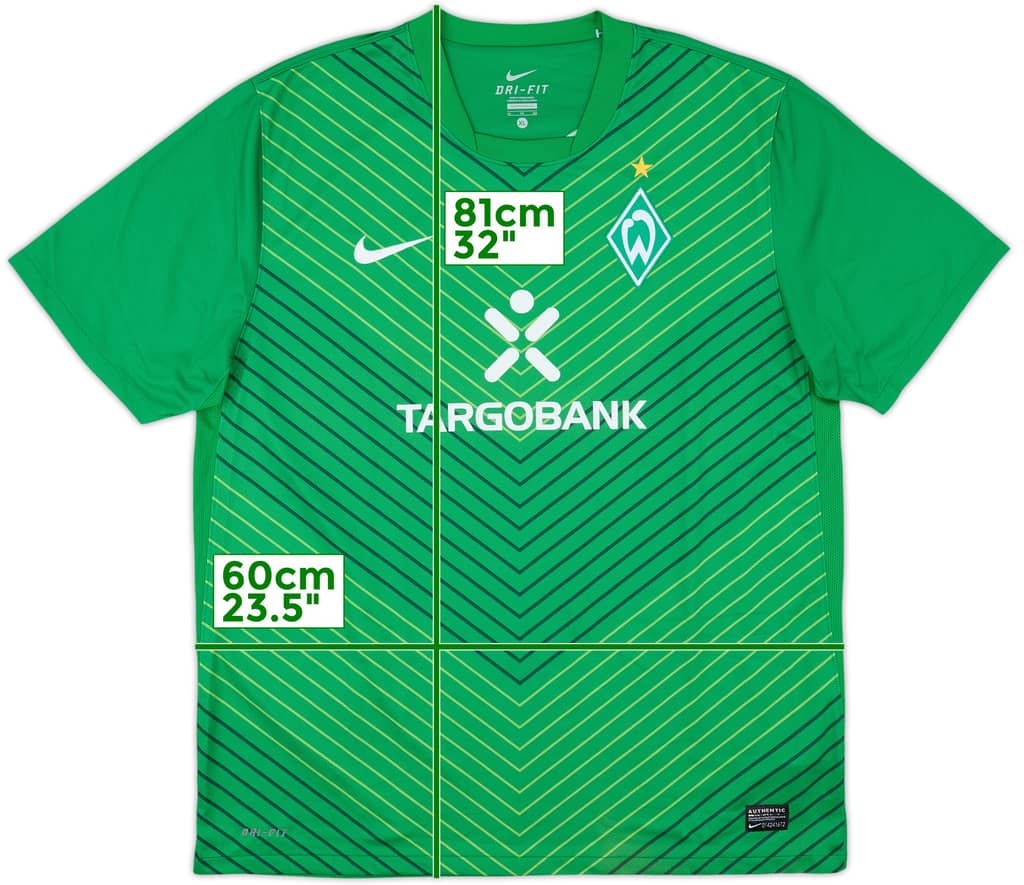 2011-12 Werder Bremen Home Shirt - 10/10 - (XL)