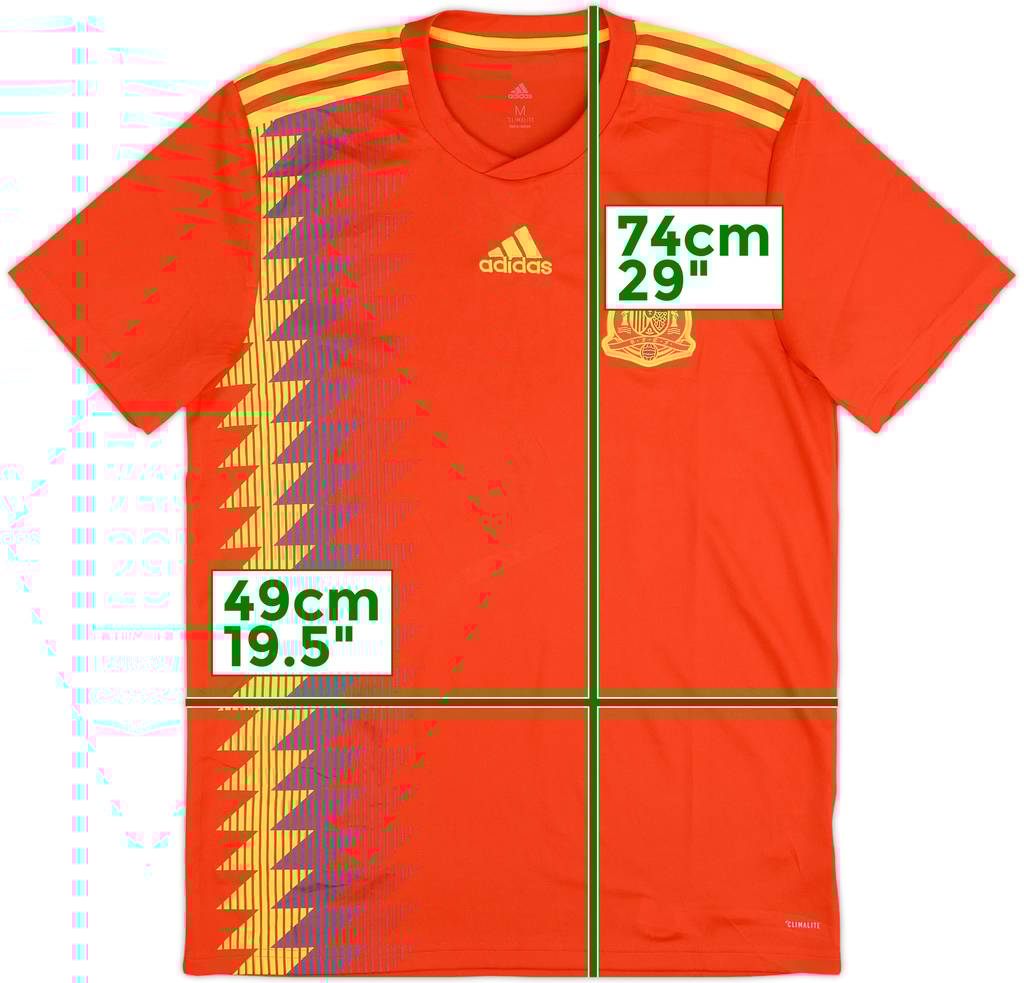 2018-19 Spain Home Shirt - 8/10 - (M)