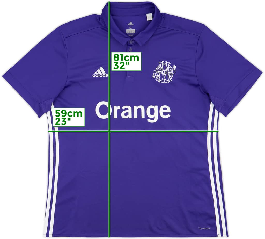 2017-18 Olympique Marseille Third Shirt - 9/10 - (XL)
