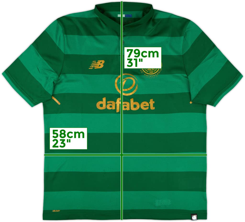 2017-18 Celtic 'Lisbon Lions 50th Anniversary' Away Shirt - 8/10 - (XL)