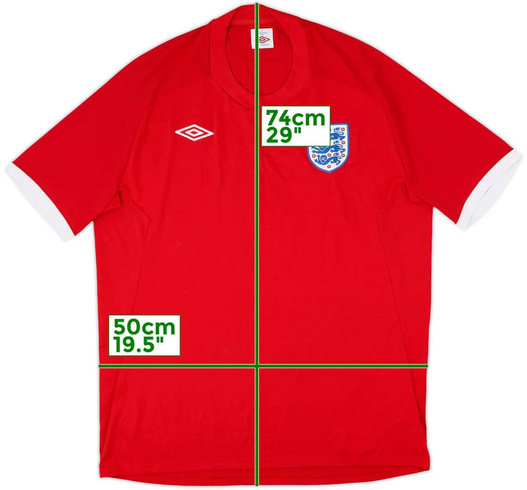 2010-11 England Away Shirt - 5/10 - (L)