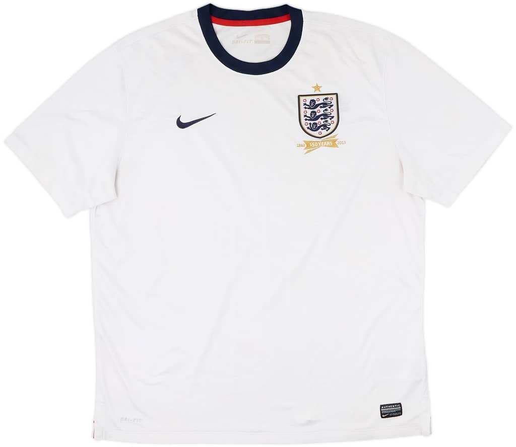 2013 England 150th Anniversary Home Shirt - 5/10 - (XL)